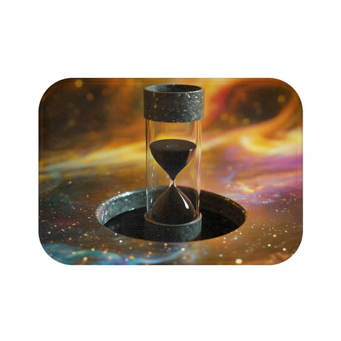 "Black Hole Design Bath Mat"