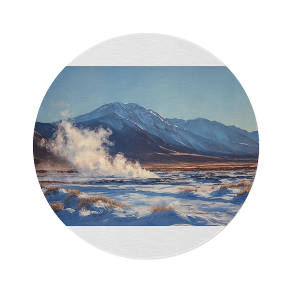 "Blazing Atacama Desert Geyser Rug"