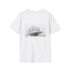 Blizzard Envelops Floating Castle T-Shirt
