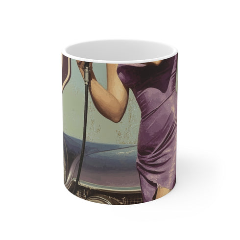 "Blonde Beauty Vintage Poster Mug"