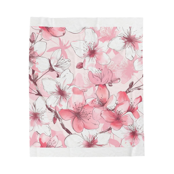 "Blooming Cherry Blossom Bliss Blanket"