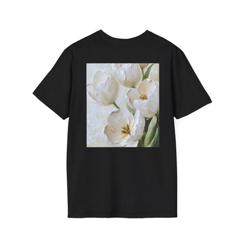 Blooming White Tulip Bouquet Tee