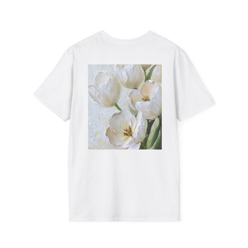 Blooming White Tulip Bouquet Tee