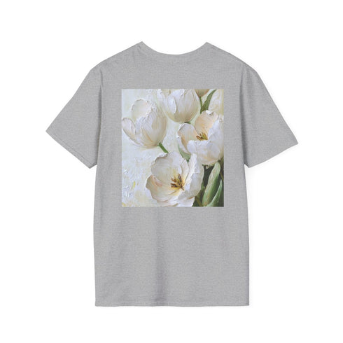 Blooming White Tulip Bouquet Tee