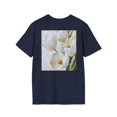 Blooming White Tulip Bouquet Tee