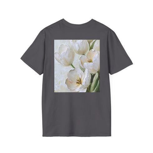 Blooming White Tulip Bouquet Tee