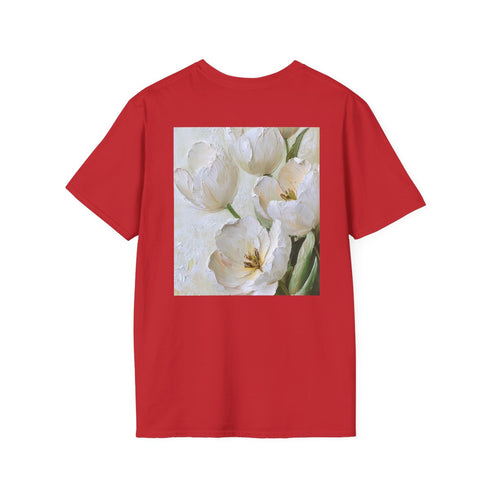 Blooming White Tulip Bouquet Tee