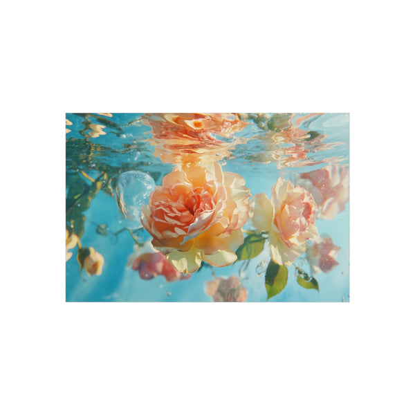 Blossoming Rose Defying Zero Gravity