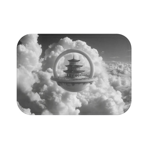 Blue Sky Temple Bath Mat