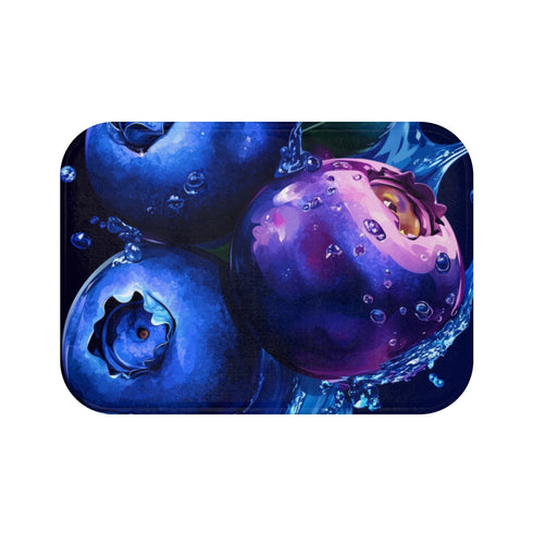 Blueberry Blast Graffiti Bath Mat