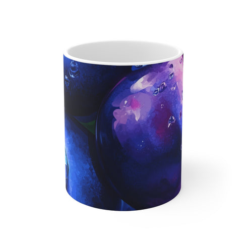 "Blueberry Blast Graffiti Mug"