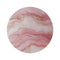 "Blush Marble Wave Round Rug"