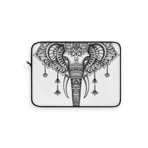 "Bohemian Elephant Mandala Laptop Sleeve"