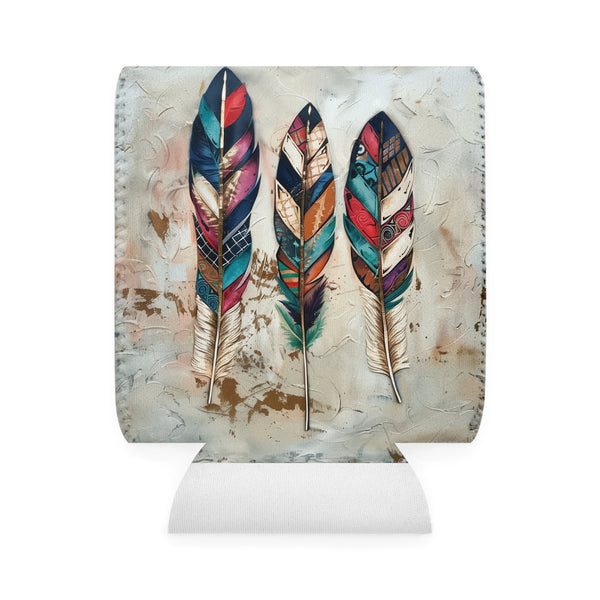 Bohemian Feather Can Cooler Sleeve: Stay Stylish and Chill