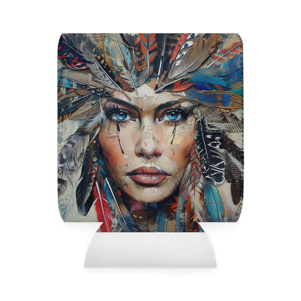 Bohemian Feather Can Cooler Sleeve