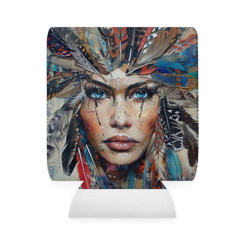 Bohemian Feather Can Cooler: Stay Stylish and Cool!