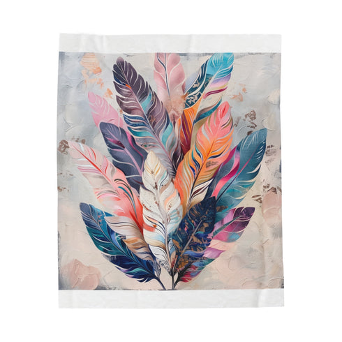 "Bohemian Feather Dream Blanket"
