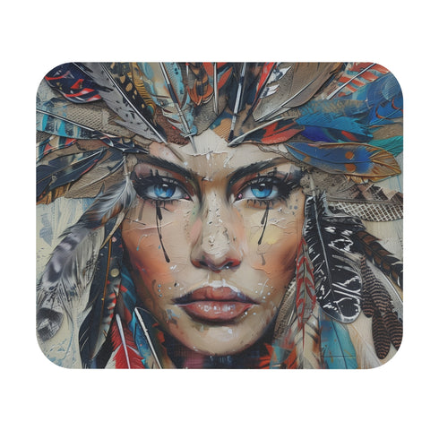 Bohemian Feather Dream Mouse Pad