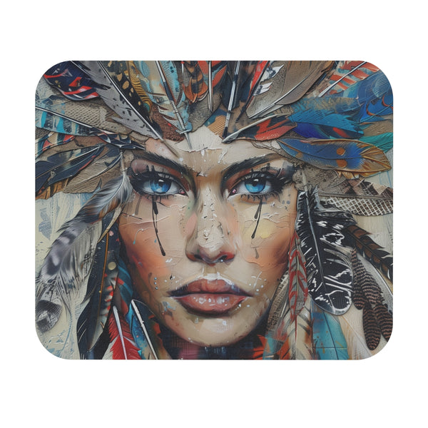 Bohemian Feather Dream Mouse Pad