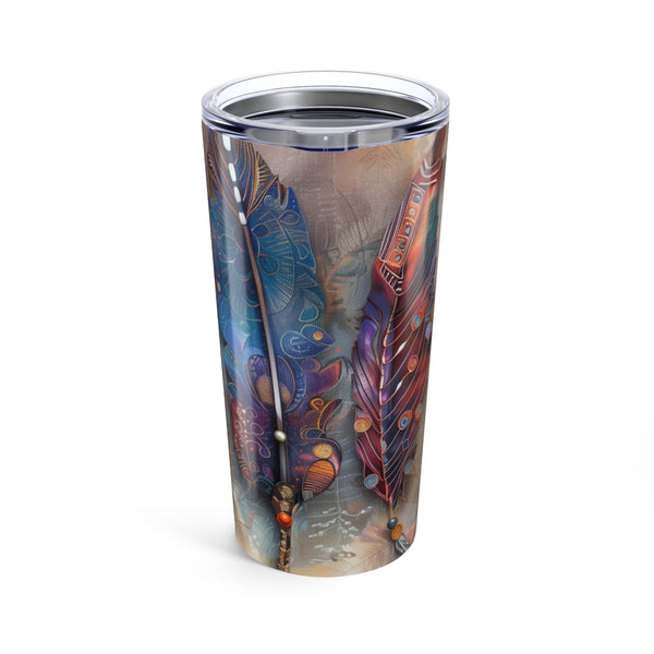 Bohemian Feather-inspired Eco-Friendly Bottle