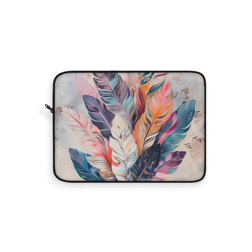 Bohemian Feather Laptop Sleeve: Protect and Style