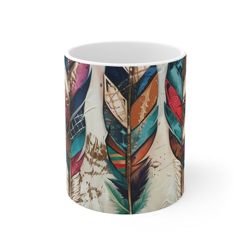 "Bohemian Feather Magic Mug"