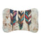 "Bohemian Feather Pet Mat: Stylish Comfort for Furry Friends"
