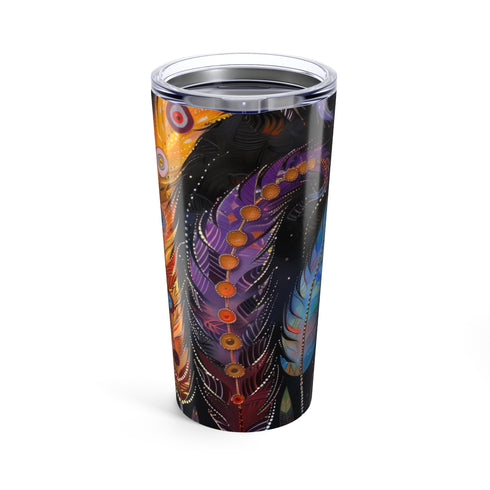 Bohemian Feathers Drinking Bottle: Free Spirit Hydration