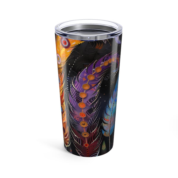 Bohemian Feathers Drinking Bottle: Free Spirit Hydration