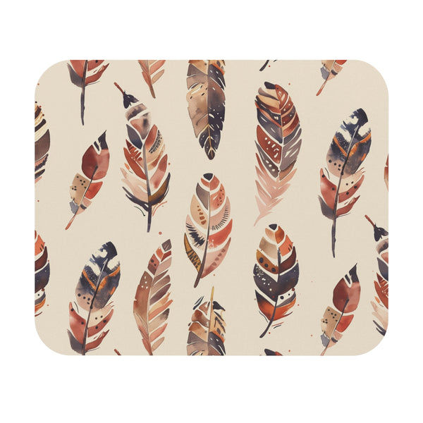 Boho Feather Dream Mouse Pad