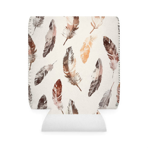 Boho Feather Paradise Can Cooler