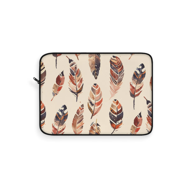 "Boho Feather Paradise Laptop Sleeve"
