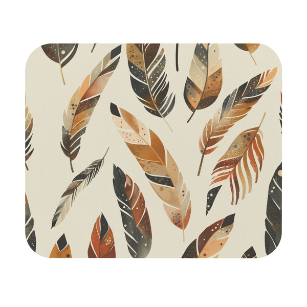 Boho Feathers Dream Mouse Pad