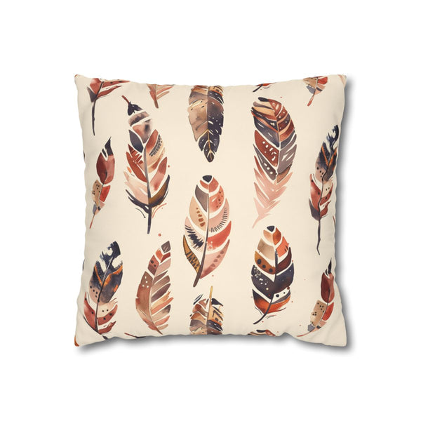 "Boho Feathers Dreaming Pillowcase"
