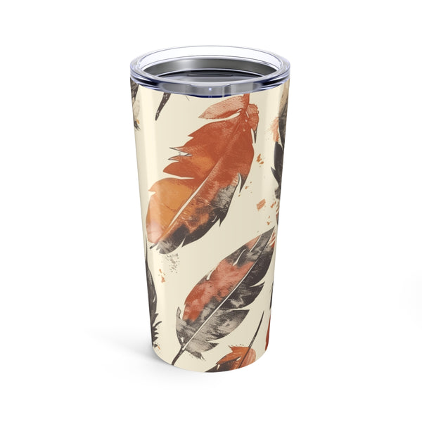 Boho Feathers Drinking Bottle: Effortlessly Chic Hydration