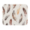 Boho Feathers Mouse Pad Stylish Chic and Unique
