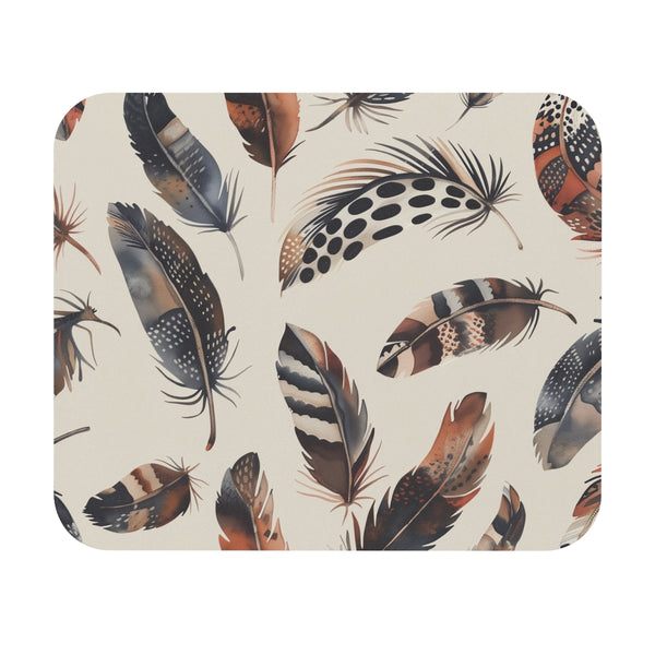 Boho Feathers Mouse Pad The Perfect Desk Companion