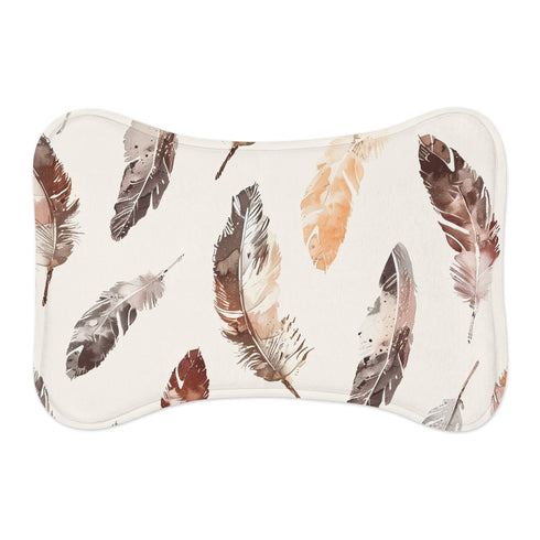 Boho Feathers Pet Mat: Stylish & Cozy Mats for Your Furry Friend