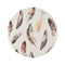 "Boho Feathers Round Rug Paradise"