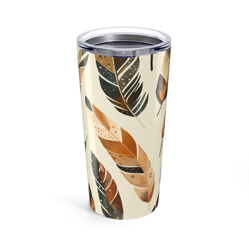 Boho Feathers Seamless Drinking Bottle