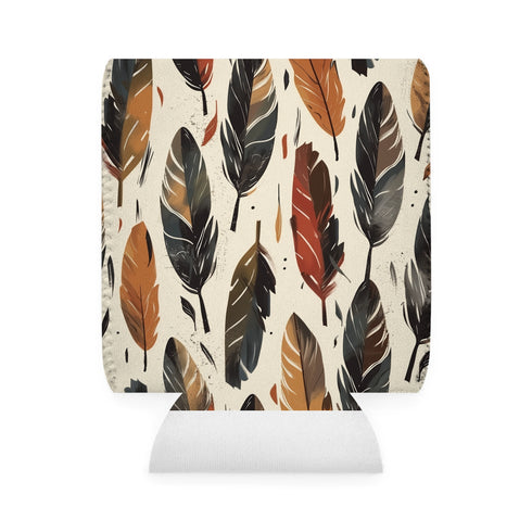 Boho Feathers: Stylish Can Sleeve