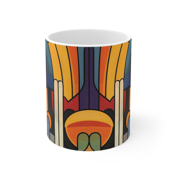 "Bold Abstract Art Deco Mug"