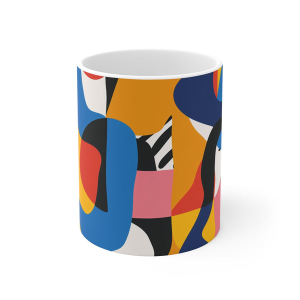 "Bold Abstract Coffee Mug Design"