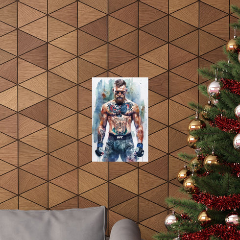 Connor McGregor poster, bold, matte, 12" x 18", back to school.