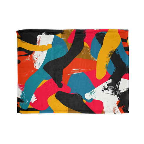 "Bold Bright Abstract Bed Cover"