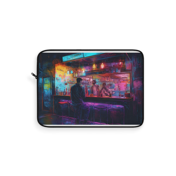 "Bold Neon Watercolor Laptop Sleeve"