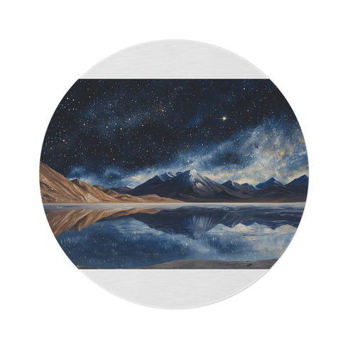 "Bolivian Salt Flats Round Rug"