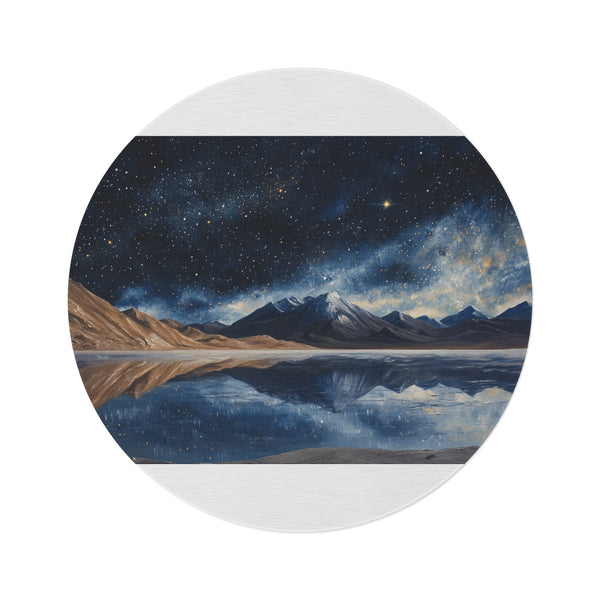 "Bolivian Salt Flats Round Rug"