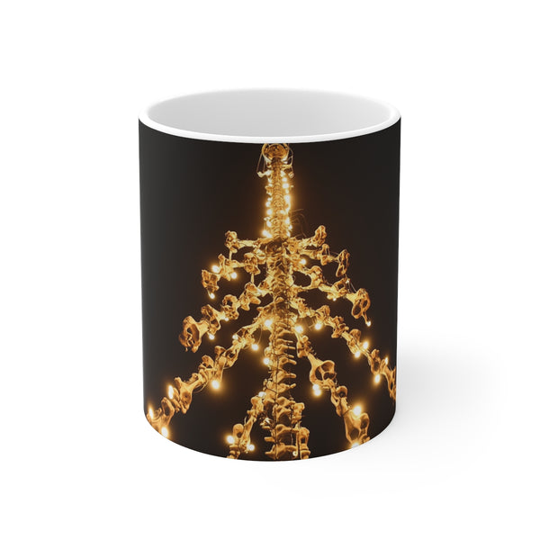 Bone Art Radio Tower Mug