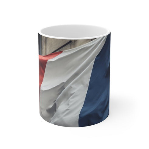 "Bonjour, France Flag Mug!"